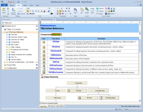 Editing help for TRichView in Help and Manual 6
