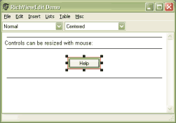 Resizing TButton
