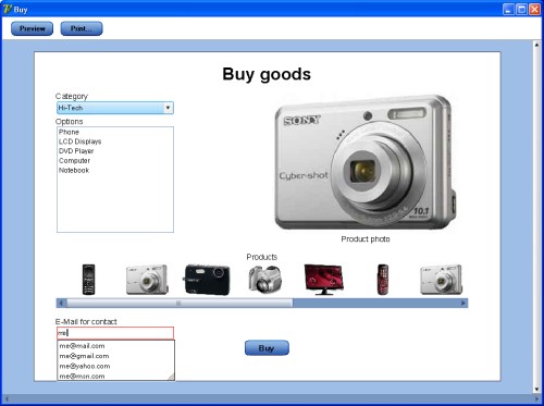Interactive document in TSRichViewEdit