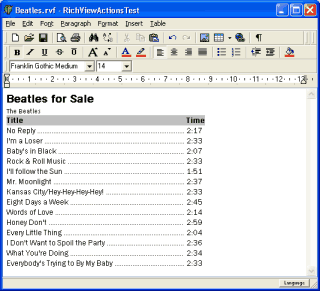 Tabs with leader