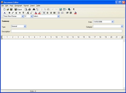 OTTER: document editor