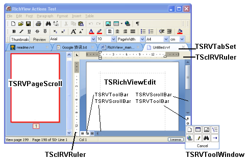 Main ScaleRichView Components